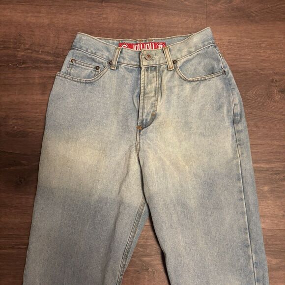 Vintage 90s Joujou High Waisted Acid Washed Straight Leg Jeans Size 9/10 - Picture 2 of 7